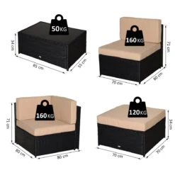 Outsunny Conjunto Muebles De Jardín De Ratán 7 Piezas Mesa Sofás Taburetes Con Cojines Lavables 2xSofá De Esquina 2xSofá 2xTaburete 1xMesa De Centro -Jardín Muebles Ventas 3dd570cf227c68094c77005409f1e53dc0c330c7 6bac4630eeb24929a1b42c837094d69e