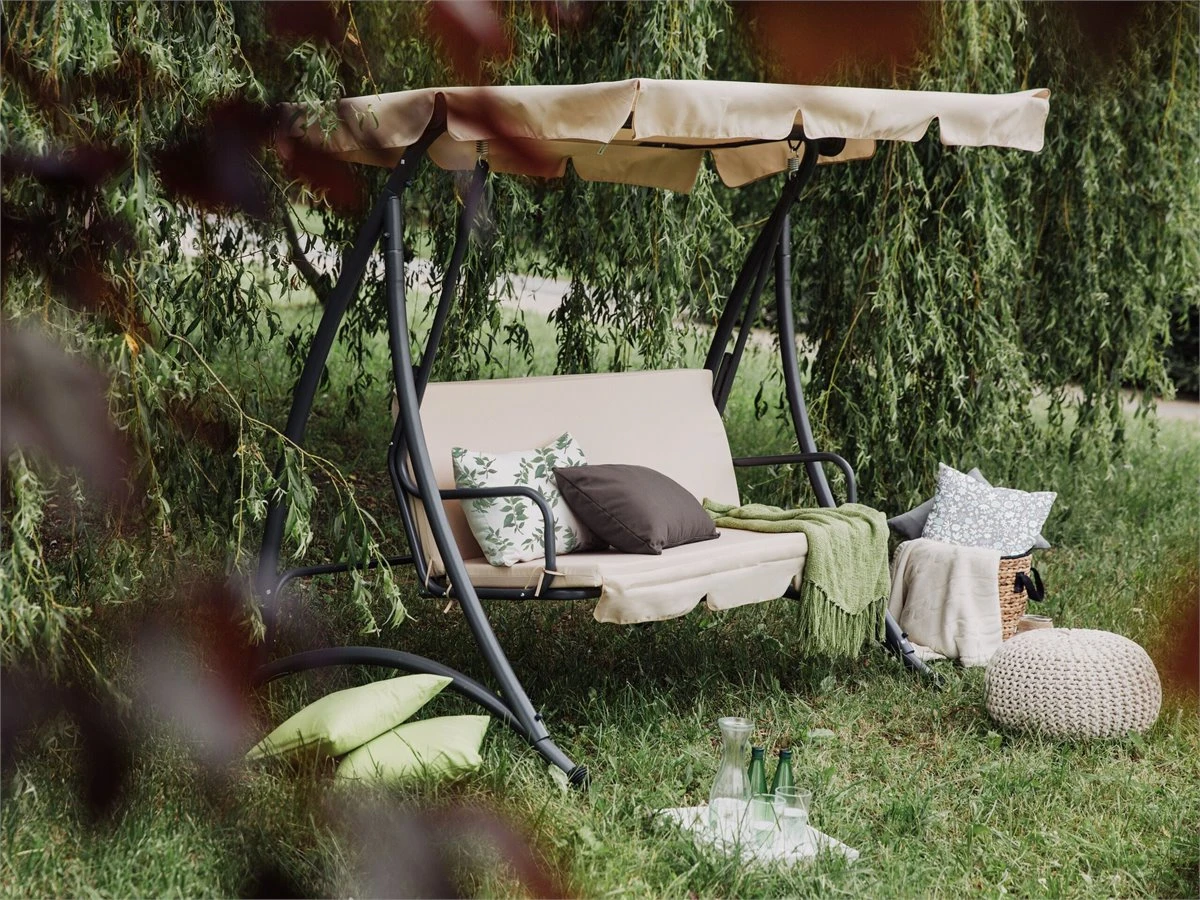 Columpio De Jardín Beige TEMPLE 3 Columpio De Jardín Beige TEMPLE