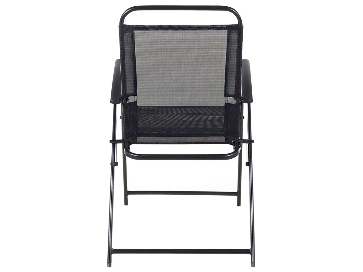 Conjunto De 4 Sillas De Jardín De Metal Negro LIVO 14 Conjunto De 4 Sillas De Jardín De Metal Negro LIVO - Imagen 12