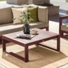 Mesa De Centro De Madera De Acacia Oscura/rojo Oscuro 90 X 75 Cm TIMOR II -Jardín Muebles Ventas 3f6229513a7548f912733d8d457ff9a7c5495fce 923399b0bc9c45c584d0211675a5f41f