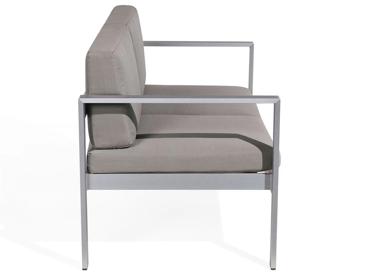 Conjunto De Jardín De Aluminio Gris/plateado SALERNO 10 Conjunto De Jardín De Aluminio Gris/plateado SALERNO - Imagen 8