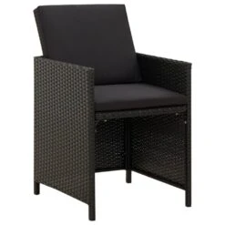 Juego Comedor Jardín 5 Pzas Con Cojines Ratán Sintético Negro VidaXL -Jardín Muebles Ventas 410f0f1c7654c68c06e3c73a017c9448ffec6c37 9ed8410ad5694b3abba7be3cfddd2030
