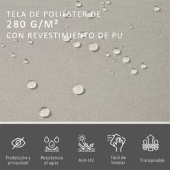 Outsunny Toldo Lateral Retráctil Doble 600x160 Cm Pantalla De Privacidad Extensible Con Ángulo Ajustable Y Protección UV 50+ Para Jardín Balcón Terraza Beige 14 Outsunny Toldo Lateral Retráctil Doble 600x160 Cm Pantalla De Privacidad Extensible Con Ángulo Ajustable Y Protección UV 50+ Para Jardín Balcón Terraza Beige -Jardín Muebles Ventas 41faa28e2ab5cc9e02b8d4b71b5fcdbc54954218 0ed2687105144938af75af86cd211779