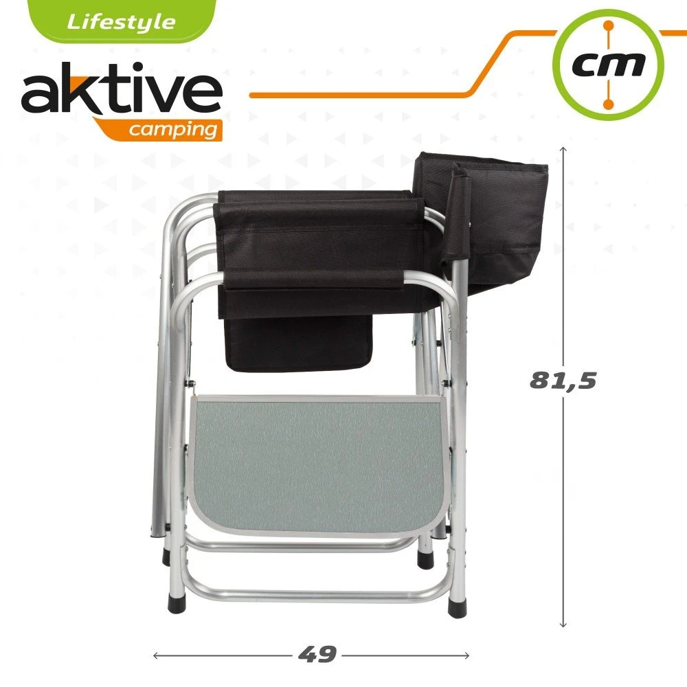 Silla Plegable Director Para Camping Aktive 9 Silla Plegable Director Para Camping Aktive - Imagen 7