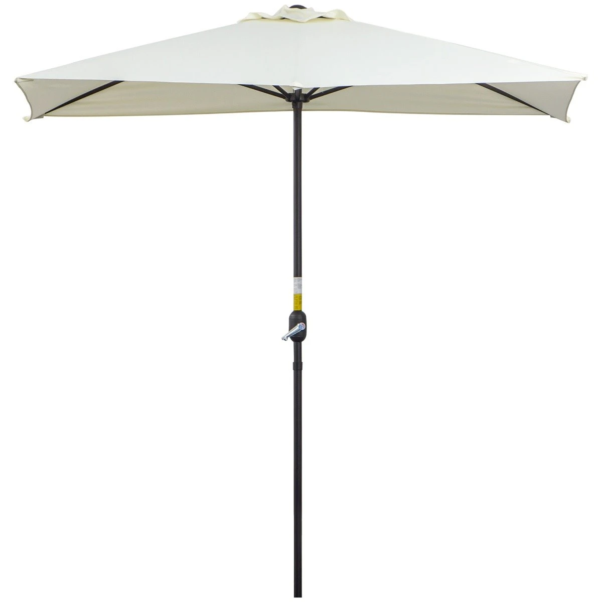 Outsunny Sombrilla Semicircular 230x130x245 Cm Parasol Para Pared De Jardín Con Manivela Y Mástil De Metal De Ø38 Mm Terraza Balcón Beige 9 Outsunny Sombrilla Semicircular 230x130x245 Cm Parasol Para Pared De Jardín Con Manivela Y Mástil De Metal De Ø38 Mm Terraza Balcón Beige - Imagen 7