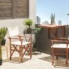 Conjunto De 2 Sillas De Jardín Madera Oscura/blanco Crema CINE -Jardín Muebles Ventas 44209997d7a908925d6cc545d287e5497610bfd4 8bfce214aa0f4d298215fa784f6b7cb4
