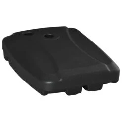 Outsunny Base De Sombrilla Con 2 Ruedas Rellenable De Agua 60 Kg Arena 68 Kg O Mixto 75 Kg Soporte De Parasol Para Base Cruzada Para Jardín Patio Terraza 80x60x15 Cm Negro