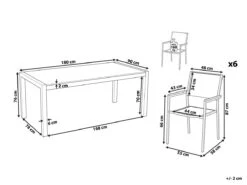 Conjunto De Jardín Mesa En Vidrio 180 Cm, 6 Sillas Negras GROSSETO 16 Conjunto De Jardín Mesa En Vidrio 180 Cm, 6 Sillas Negras GROSSETO -Jardín Muebles Ventas 465896819b98de608b6549d58acb6576df0c532d de483ce11fd843b287c197397a7a438d
