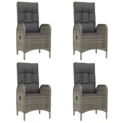 Set Comedor De Jardín 5 Piezas Con Cojines Ratán Sintético Gris VidaXL -Jardín Muebles Ventas 467b155deaea1a1022f06a74f7f16f97f83ceab1 cdbe93347ad648c38ced935d2d1411f3