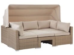 Conjunto De Jardín 5 Plazas De Ratán Color Natural Beige COCCOLIA -Jardín Muebles Ventas 482819270b99e23285fcdc8b70cefc70cdd13a72 718fc8932d2c4f5ab6265662c5c41928