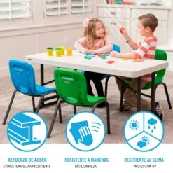 Mesa Plegable Ajustable En Altura LIFETIME 122 X 61 X 61-86 Cm -Jardín Muebles Ventas 49444087c7dd12960755fa8863199ad262c43d5e bbee1552340e445da36edaa0b9b77938