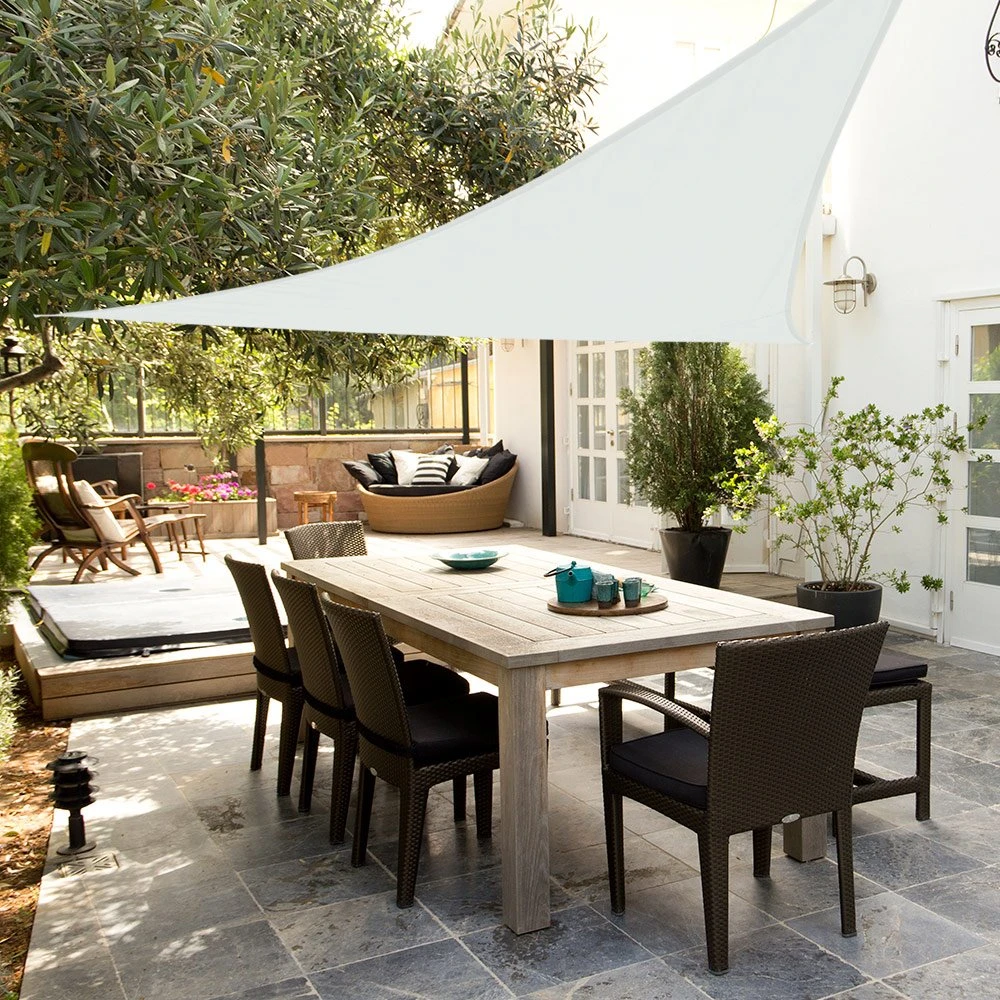 Toldo Sombreo Triangular Aktive Garden Color Blanco 4 Toldo Sombreo Triangular Aktive Garden Color Blanco - Imagen 2