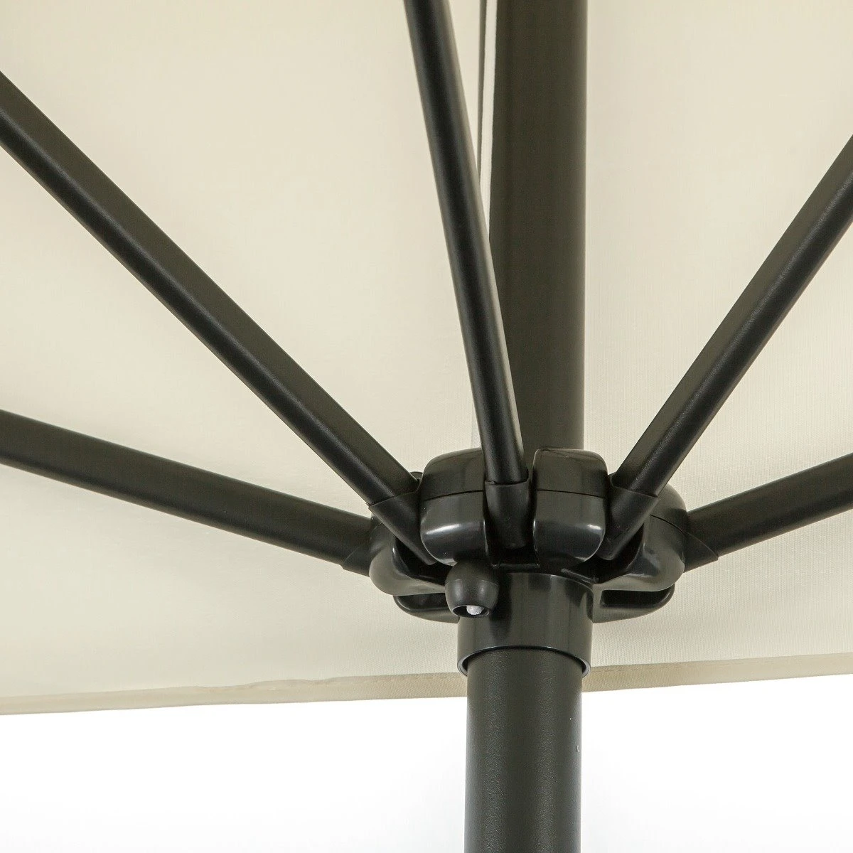 Outsunny Sombrilla Semicircular 230x130x245 Cm Parasol Para Pared De Jardín Con Manivela Y Mástil De Metal De Ø38 Mm Terraza Balcón Beige 8 Outsunny Sombrilla Semicircular 230x130x245 Cm Parasol Para Pared De Jardín Con Manivela Y Mástil De Metal De Ø38 Mm Terraza Balcón Beige - Imagen 6