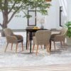 Juego De Comedor De Jardín 5 Piezas Con Cojines Marrón VidaXL -Jardín Muebles Ventas 4f605c32351419cca660d12ec4f6a640c7336b76 900f266a421f4869b711cbf7575784fd