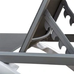 Outsunny Tumbona Reclinable De Jardín Con Ruedas Y Respaldo Ajustable En 5 Niveles Sillón Relax De Aluminio Para Terraza Balcón Piscina 170x67,5x95 Cm Gris Blanco -Jardín Muebles Ventas 4fa1763982ac93cc43bfbb0a21648e75b1f051ca 310348c9eb834dc2b2db19ac874765c9