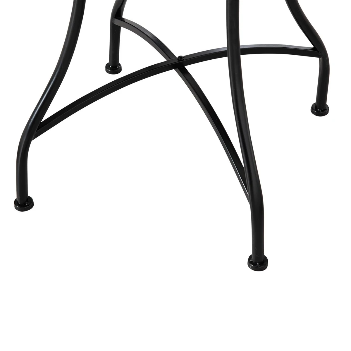 Outsunny Mesa De Jardín Redonda Mesa De Mosaico Con Superficie De Cerámica Y Macro De Metal Carga 50 Kg Para Patio Terraza Exterior Ø60x71 Cm Negro 8 Outsunny Mesa De Jardín Redonda Mesa De Mosaico Con Superficie De Cerámica Y Macro De Metal Carga 50 Kg Para Patio Terraza Exterior Ø60x71 Cm Negro - Imagen 6