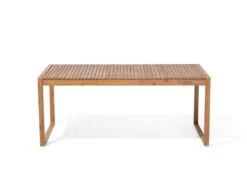 Mesa De Comedor De Madera De Acacia Clara 180 X 90 Cm SASSARI -Jardín Muebles Ventas 550fb4f7f6c1254c0e72296cb4b302453d195384 cce96bb3dacb46f79ef10cbb180acfff