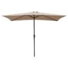 Acomoda Textil – Sombrilla De Jardín Con Forro Anti UV 200 X 300cm. Parasol De Aluminio Con Manivela, Toldo Rectangular Para Terrazas Y Patios. (Beige)