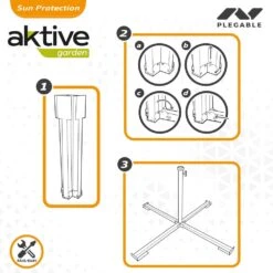 Pie Plegable Para Sombrilla 25/32 Mm Aktive Garden 9 Pie Plegable Para Sombrilla 25/32 Mm Aktive Garden -Jardín Muebles Ventas 59bac6016b34ce9720e0000e40fc8266c5387da9 f65869eafada457c83675fd1ef01ddbd