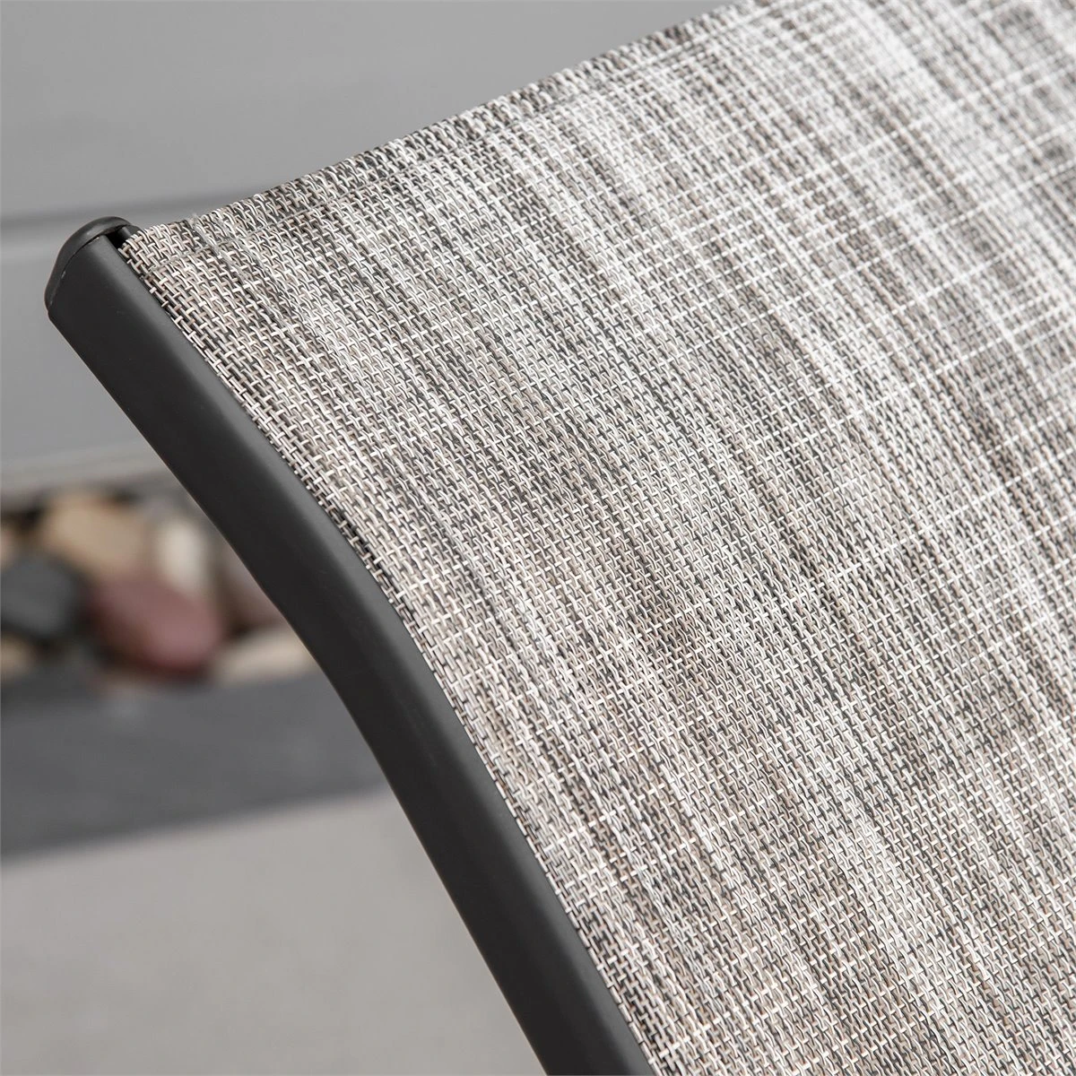 Outsunny Tumbona Plegable De Jardín Con Reposabrazos Reposapiés Respaldo Transpirable Y Marco De Metal Ergonómico Para Terraza Playa Camping 170x62x68 Cm Gris 9 Outsunny Tumbona Plegable De Jardín Con Reposabrazos Reposapiés Respaldo Transpirable Y Marco De Metal Ergonómico Para Terraza Playa Camping 170x62x68 Cm Gris - Imagen 7