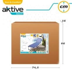 Tumbona Plegable De Aluminio 3 Posiciones Aktive Beach -Jardín Muebles Ventas 5e60d83fd426a89c381243c799cbbd19e7c2bdc5 b2d685fc352e448e902d23b83e01ef99