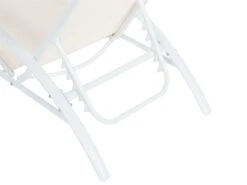 Tumbona De Metal/textil Trenzado Beige/blanco GAETA -Jardín Muebles Ventas 62ad8aec8beec9be45775dd9f6d9c8056708bbb8 247e39dff1f241b58a8ffbd79e954697