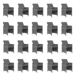 Set De Comedor Jardín 21 Pzas Con Cojines Ratán Sintético Gris VidaXL 11 Set De Comedor Jardín 21 Pzas Con Cojines Ratán Sintético Gris VidaXL -Jardín Muebles Ventas 634a19cc36990fd58a86fd4e6905b12dd27e066c 91b7dd7878dc4039a1696ec54524dbf9