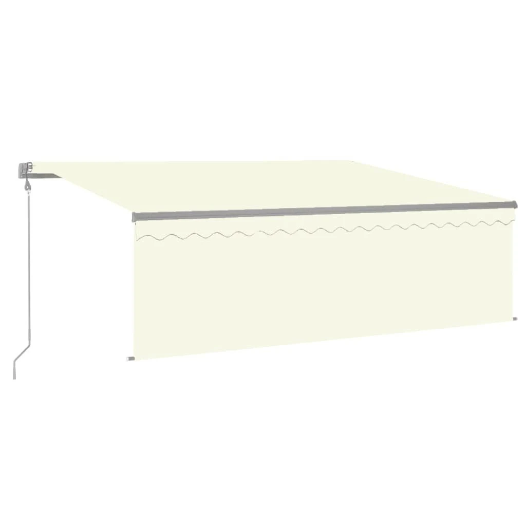 Toldo Automático Retráctil Con Persiana Color Crema 4x3 M VidaXL 3 Toldo Automático Retráctil Con Persiana Color Crema 4x3 M VidaXL