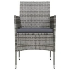 Juego De Comedor Para Jardín 3 Piezas Con Cojines Gris Y Negro VidaXL -Jardín Muebles Ventas 661b32eadb7ada4672b0b02c6262d1623618720b cf4781f7fedf4cefbbb276fa223e3108