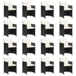 Set De Comedor Jardín 21 Pzas Con Cojines Ratán Sintético Negro VidaXL -Jardín Muebles Ventas 6631e9e5190422f188fd6264bb7b43d53cce1243 058e2e0d030b48a898f3a3eada0f5f22
