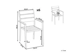 Conjunto De 6 Sillas De Jardín Grises VERNIO -Jardín Muebles Ventas 6643f3f59b65e6b0a53096b0611d34deaa7f65a5 d9d6db89e6ef4c1e9d89df4bc09bdcd0