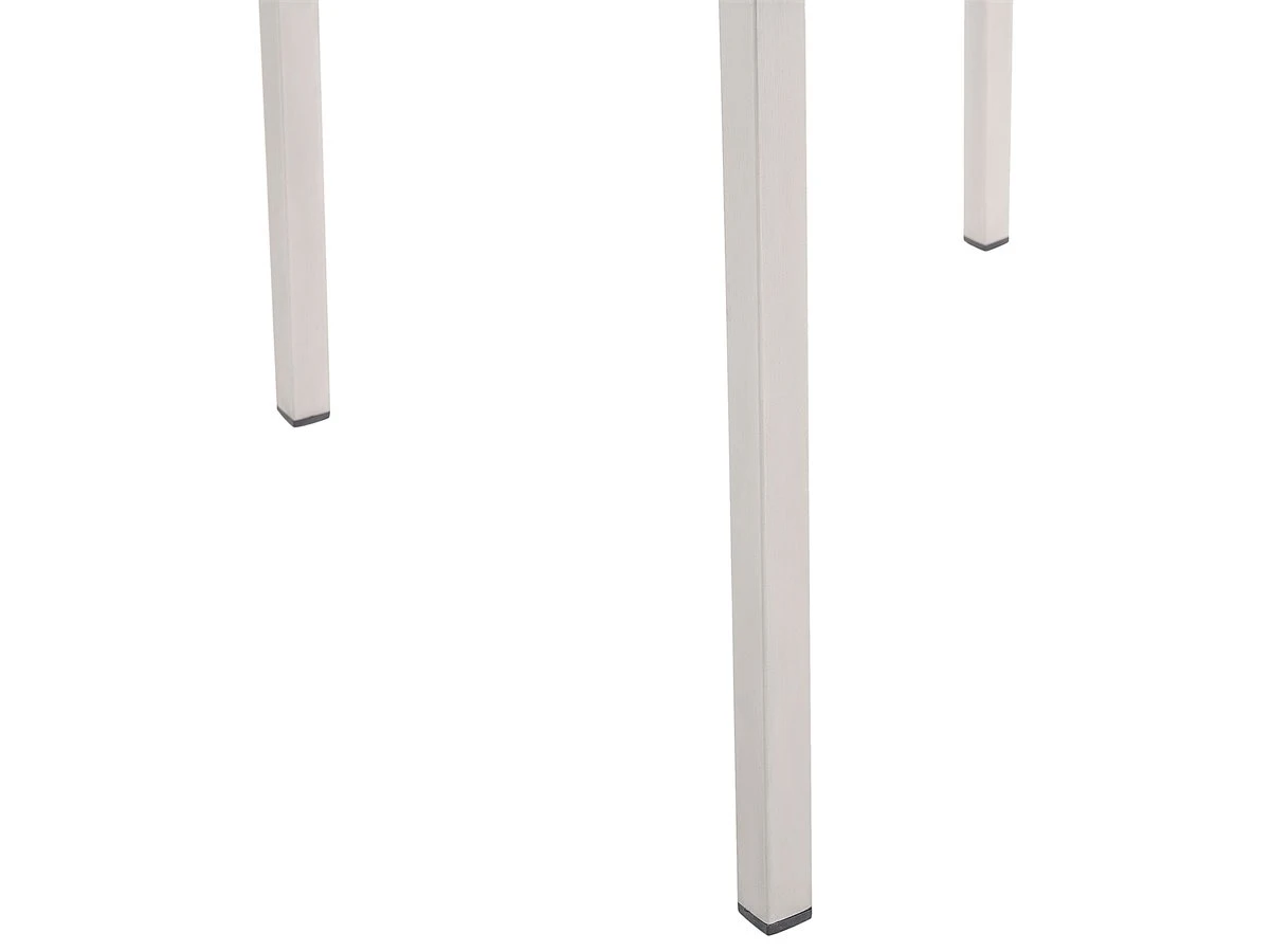 Conjunto De Jardín Mesa Con Tablero De Piedra Natural Gris Pulido 220 Cm, 8 Sillas Beige GROSSETO 10 Conjunto De Jardín Mesa Con Tablero De Piedra Natural Gris Pulido 220 Cm, 8 Sillas Beige GROSSETO - Imagen 8