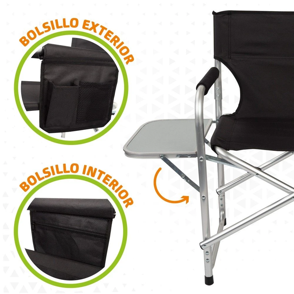 Silla Plegable Director Para Camping Aktive 5 Silla Plegable Director Para Camping Aktive - Imagen 3