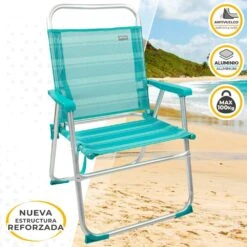 Silla Plegable Fija Aluminio Aktive Beach - Mediterráneo 10 Silla Plegable Fija Aluminio Aktive Beach - Mediterráneo -Jardín Muebles Ventas 681259ee61d564401adf521ff0af007b3f86cc0b c07c4a98c2074b84bce2657cec1a6feb