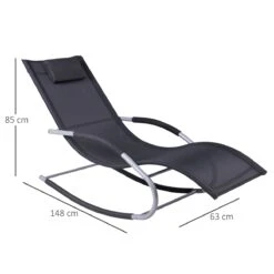 Outsunny Tumbona Mecedora De Jardín Con Reposacabezas Reposabrazos Sillón Silla De Exterior Tejido Transpirable Y Metal Para Playa Patio Terraza 63x148x85 Cm Negro 13 Outsunny Tumbona Mecedora De Jardín Con Reposacabezas Reposabrazos Sillón Silla De Exterior Tejido Transpirable Y Metal Para Playa Patio Terraza 63x148x85 Cm Negro -Jardín Muebles Ventas 6879d77bec8eb903b33567af8e50ad01bf03169c 7605f815fa0e41978bff517c2677455e