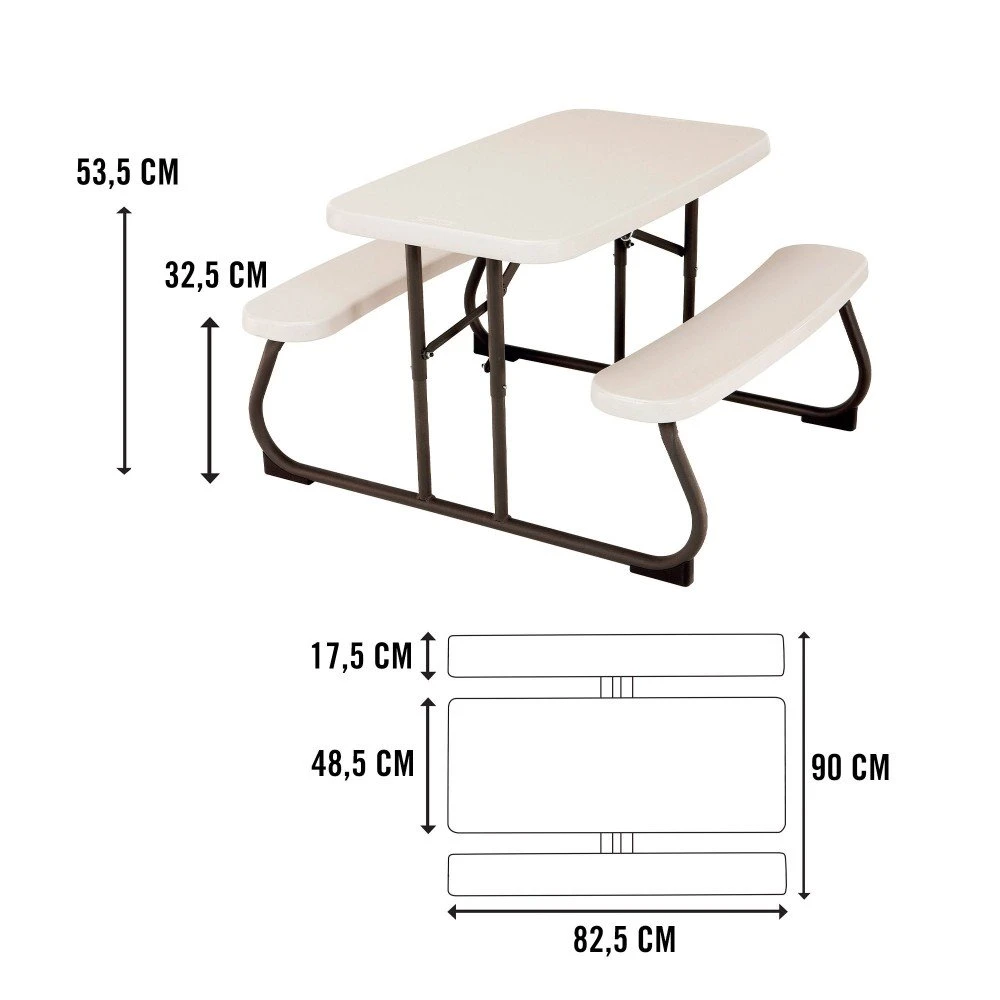 Mesa Plegable Picnic Ultrarresistente Infantil LIFETIME 82,5 X 90 X 53,5 Cm UV100 9 Mesa Plegable Picnic Ultrarresistente Infantil LIFETIME 82,5 X 90 X 53,5 Cm UV100 - Imagen 7