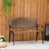 Outsunny Banco De Jardín De 2 Plazas De Aluminio Fundido Banco De Exterior Estilo Vintage Para Terraza Balcón Patio Carga 240 Kg 103x62x83 Cm Bronce -Jardín Muebles Ventas 69626ca78b5847a02774fa93081caf6479837584 99fb29fd7e124ce5b894c10d427b91d0