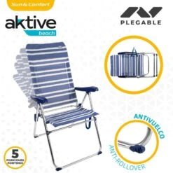 Pack Ahorro 2 Sillas Playa Mykonos Multiposición Antivuelco 47x66x108 Cm Aktive -Jardín Muebles Ventas 69fdeda79c55c33cb06258d74907f147d0c31690 f27fe2a7c4054653b2b8d9e2ec4ac5c6