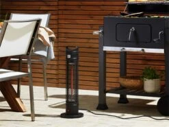 Estufa Eléctrica De Metal Negro 1000 W KRAKATOA