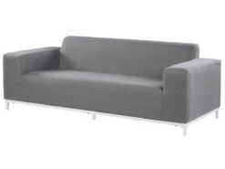 Sofá 3 Plazas De Poliéster Gris/blanco ROVIGO -Jardín Muebles Ventas 6be758f5bb6b29c19fecd1cbc956132361417577 2f4ace8a42934053b1dd305fb8a0e82e