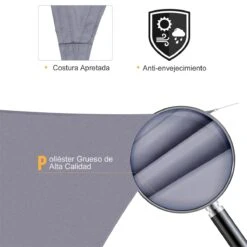 Outsunny Toldo Vela Triangular 3x3x3m Vela De Sombra Para Terraza Jardín Camping Resistente Al Agua Protección UV Poliéster Color Gris 15 Outsunny Toldo Vela Triangular 3x3x3m Vela De Sombra Para Terraza Jardín Camping Resistente Al Agua Protección UV Poliéster Color Gris -Jardín Muebles Ventas 6ce7c68a1e0f025f149a85e9e42f552ce9c8545b 5ba1b501369343b0aa16d3cbdcadeaf3