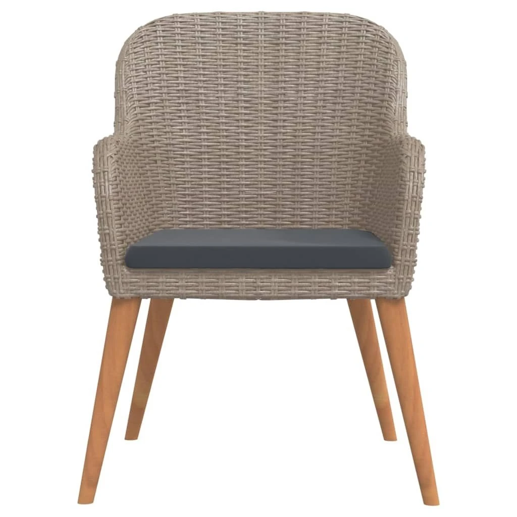 Juego De Comedor Para Jardín 9 Piezas Con Cojines Marrón VidaXL 6 Juego De Comedor Para Jardín 9 Piezas Con Cojines Marrón VidaXL - Imagen 4