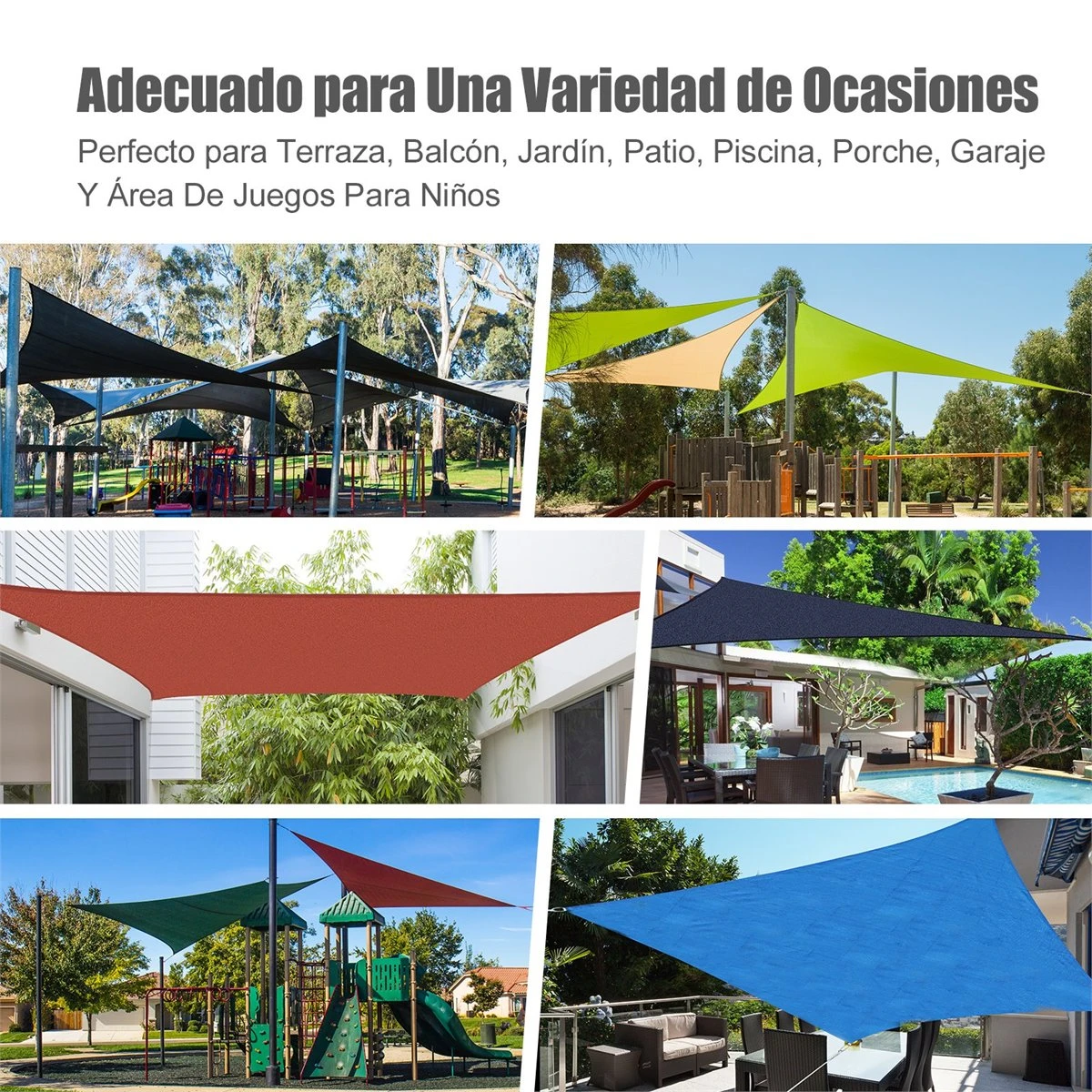 Outsunny Toldo Vela Triangular 3x3x3m Vela De Sombra Para Terraza Jardín Camping Resistente Al Agua Protección UV Poliéster Color Gris 10 Outsunny Toldo Vela Triangular 3x3x3m Vela De Sombra Para Terraza Jardín Camping Resistente Al Agua Protección UV Poliéster Color Gris - Imagen 8