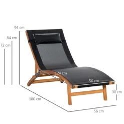 Outsunny Tumbona De Jardín Tipo Hamaca Con Altura De Respaldo Ajustable Reposacabeza Extraíble Y Marco De Madera Ergonómico Para Terraza Playa Exterior 180x56x72 Cm Negro 11 Outsunny Tumbona De Jardín Tipo Hamaca Con Altura De Respaldo Ajustable Reposacabeza Extraíble Y Marco De Madera Ergonómico Para Terraza Playa Exterior 180x56x72 Cm Negro -Jardín Muebles Ventas 74e78851b563452dbe039b6f8cf9bd8922e26a26 1ba198939abd4e5f919fd05611377d7f