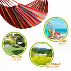 Hamaca De Algodón Portátil Para Jardín Aktive -Jardín Muebles Ventas 7659a8e8b64ac703fff7c792524eeb80d04efb7a 7346667d7ade442a88eaf92a85e62a9a