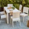 Conjunto De Jardín Mesa Y 6 Sillas Blanco FOSSANO -Jardín Muebles Ventas 76955cae44e753e39efd43bea9bf8fadf2846ea7 542e1857508c411b89141ad70cb10160