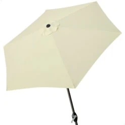 Parasol Hexagonal 300 Cm Color Crema Mástil Aluminio Aktive Garden