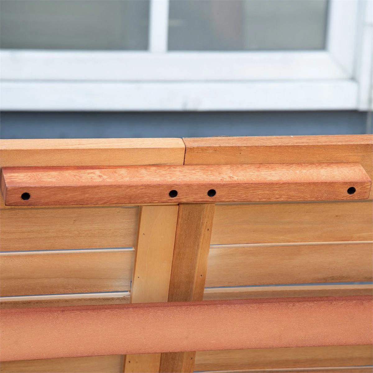 Outsunny Conjunto De Jardín De Madera Plegable 5 Piezas Set De 1 Mesa 120x70x72 Cm Y 4 Sillas 60x55x91 Cm Muebles De Comedor Para Terraza Balcón Exterior Teca 6 Outsunny Conjunto De Jardín De Madera Plegable 5 Piezas Set De 1 Mesa 120x70x72 Cm Y 4 Sillas 60x55x91 Cm Muebles De Comedor Para Terraza Balcón Exterior Teca - Imagen 4