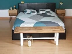 Banco De Madera Blanco/marrón SCANIA -Jardín Muebles Ventas 7b6efaaec20f1322799b39541ae28a7f6185791c 78a5dcd9e77b48d1a8829f1cc408b3c2