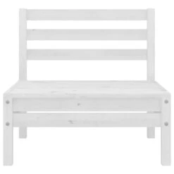 Sofá Central De Jardín Blanco Madera Maciza De Pino VidaXL